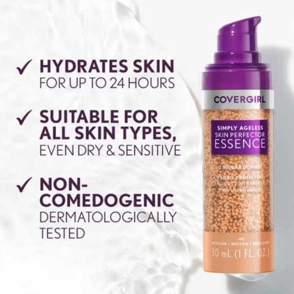 New Covergirl Simply Ageless Skin Perfector Essence - Picture 5 of 7
